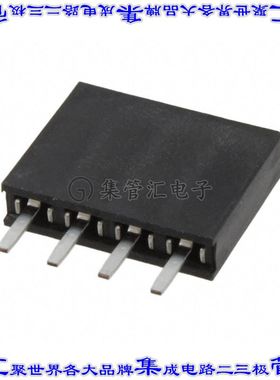 M20-7820442 针座连接器4POS插座2.54mm母形插口通孔直针镀金