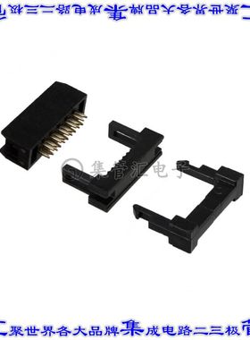 SFH213-PPPN-D05-ID-BK 矩形连接器10POS接头2排2mm母插口黑色IDC