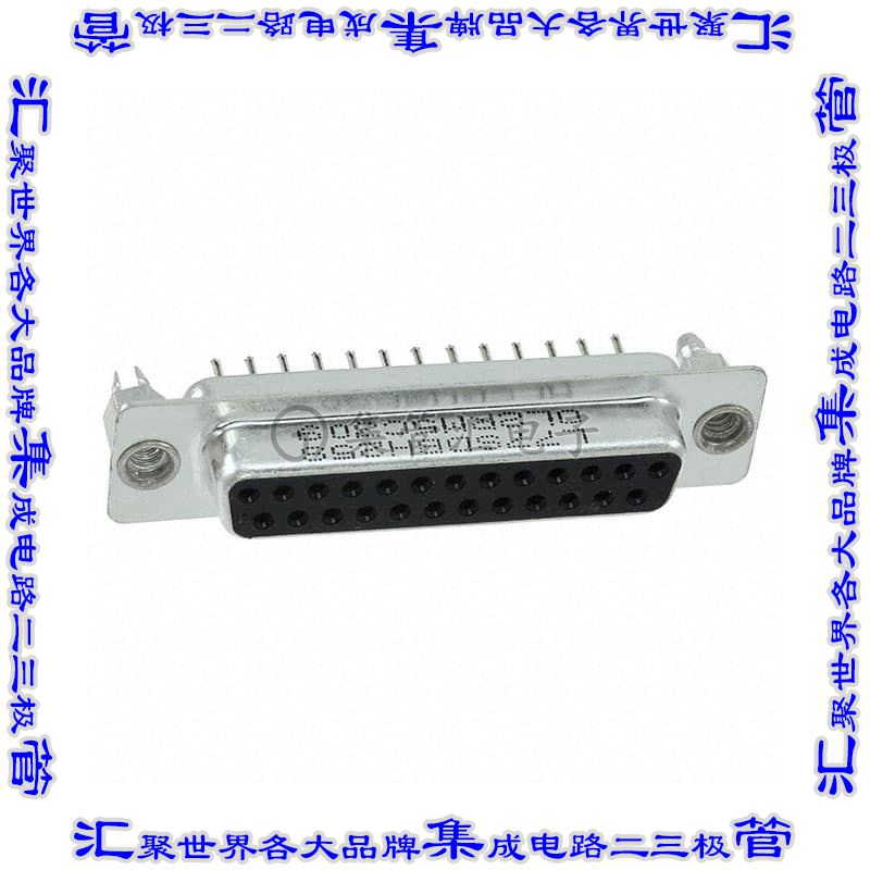 L77SDBH25SOL2RM5C309 连接器25POS插座母插口2排D-Sub通孔