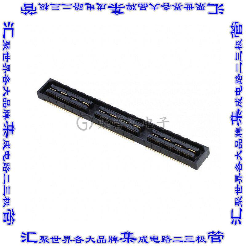 2-1658043-3 板对板连接器120POS插座中央带触点2排0.8mm表贴SMD