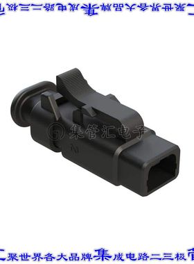 ATM06-2S-SR01BK 矩形连接器外壳2POS插头母形插口黑色自由悬挂