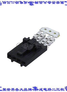 14562046 0014562046矩形连接器4POS插座2.54mm母插口黑色IDC镀金