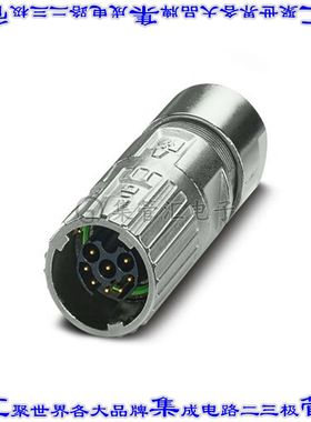 1629015 圆形连接器8POS插头外壳用于公插针银色自由悬挂直角底壳