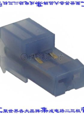 3-641239-2 矩形连接器2POS插座2.54mm母插口蓝色IDC镀金自由悬挂