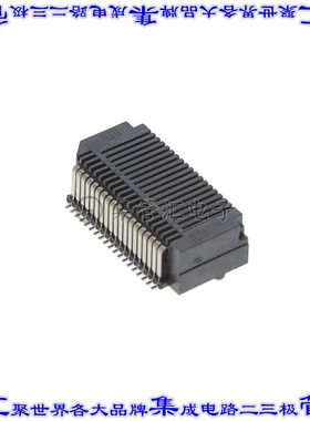 ERI8-019-S-D-RA-K-TR 卡边缘连接器38POS母头2排0.8mm黑色镀金