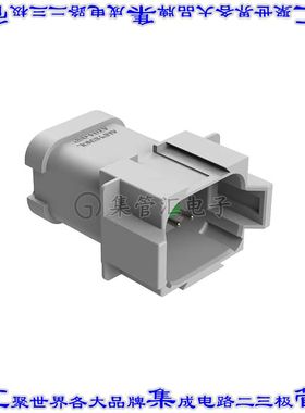 AT04-08PA-P021 矩形连接器8POS插座2排公引脚灰色压接镍自由悬挂