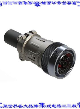 AHDM06-24-91SR16-059 圆形连接器9POS插头外壳用于母插口银色自