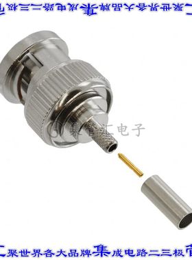 112136 同轴连接器BNC插头公引脚压接50欧姆自由悬挂