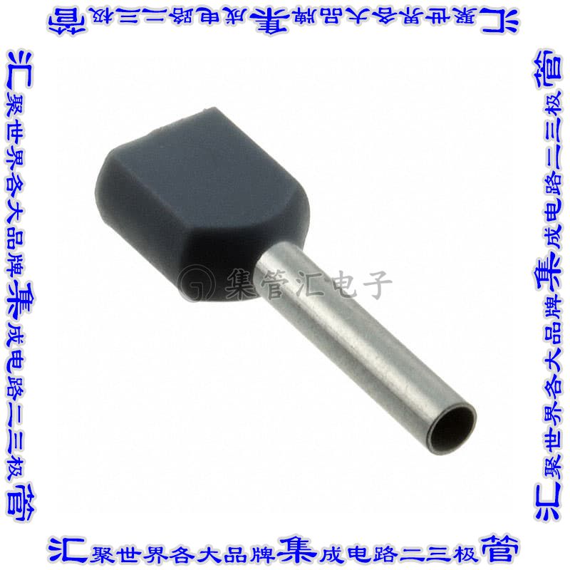 966144-3 接插件连接器CONN FERRULE DIN TWO X 18AWG GRY