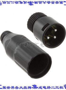 AAA3MBZ 圆形连接器3POS插座公形引脚焊杯银自由悬挂