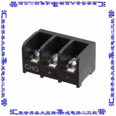 7-1437651-0 端子块连接器3电路隔板接线座9.53mm螺钉