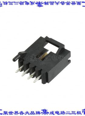 5-104809-3 针座连接器4POS接头2.54mm公形插针通孔直针镀金