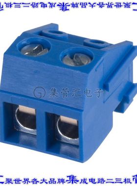 OSTTH020160 端子块连接器2POS无罩接头的插头5mm蓝色自由悬挂