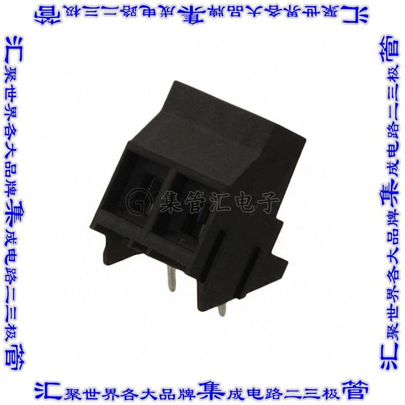 ESPM02230 线对板连接器2POS接线端子9.53mm通孔成角度