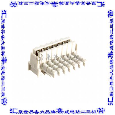 284865-7 矩形连接器7POS插座2.5mm母插口IDC锡自由悬挂直角