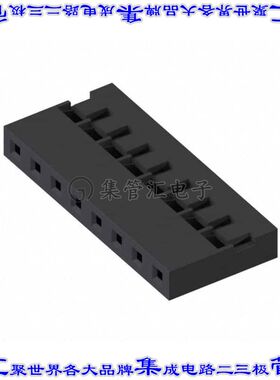 M22-3010800 矩形连接器外壳8POS插座2mm母形插口黑色自由悬挂