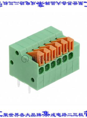 1-2834016-6 线对板连接器6POS接线端子2.54mm通孔水平带板