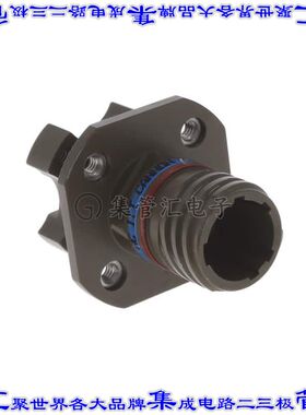 KJAD0T9W35PN115 圆形连接器6POS插座公形引脚焊接面板安装通孔