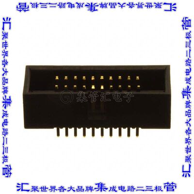 SBH41-NBPB-D10-ST-BK 针座连接器20POS接头2排1.27mm公形插针通