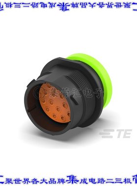 HDP24-24-16PN-L017 圆形连接器16POS插座外壳用于公插针黑色面板