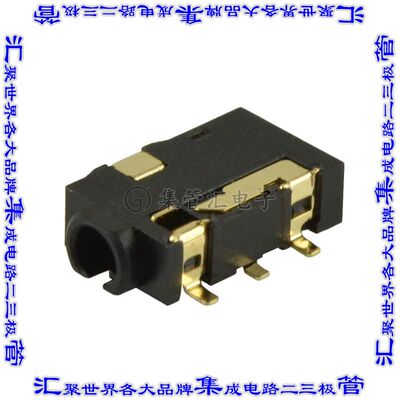 SJ2-25313A-SMT-TR 接插件连接器AUDIO JACK, 2.5 MM, RT, 3 COND