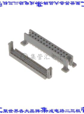 45126-000030 矩形连接器26POS插座2排1.27mm母插口IDC镀金自由悬
