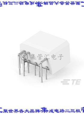 179096-1 针座连接器8POS 2排公形插针通孔直角锡