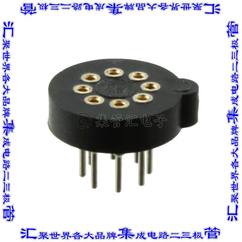 4592 连接器IC插座晶体管TO-5插口8(圆形)位置锡底座安装