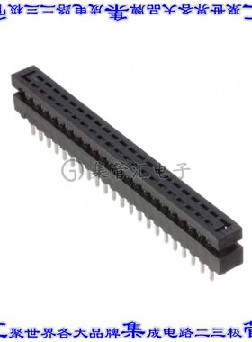 TCMD-22-01 矩形连接器44POS接头2排2mm公引脚黑色IDC锡自由悬挂