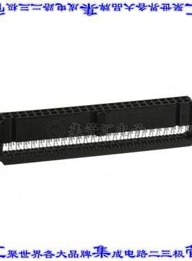 1-1658621-0 矩形连接器50POS插座2排2.54mm叉状黑色IDC镀金自由