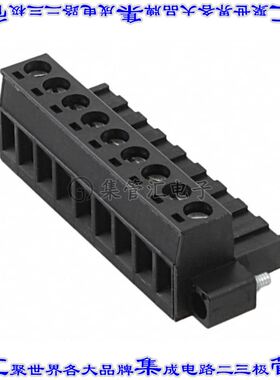 1805136 端子块连接器9POS插头母插口5.08mm黑色自由悬挂