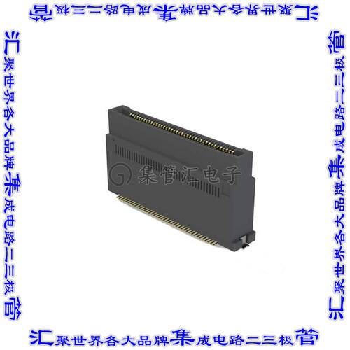 AX01R080VANBR200 板对板连接器80POS插头外罩触点2排0.64mm表贴S