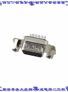 L77HDE15SVFC309 连接器15POS插座母插口3排D-Sub高密度自由悬挂