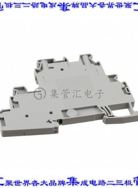 3214363 端子块连接器2POS馈通式3排6.2mm灰色10-26AWG