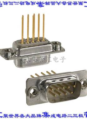 172-009-143R011 连接器9POS插头公引脚2排D-Sub面板安装通孔