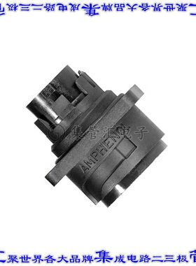 C01610C0080001 圆形连接器9(8+PE)插座外壳用于公插针黑色面板安