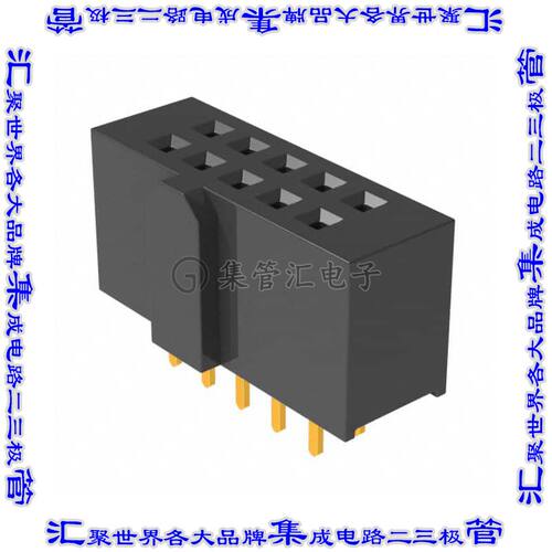 SFH11-PBPC-D05-ST-BK 针座连接器10POS插座2排2.54mm母形插口通