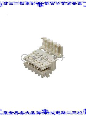 3-1534796-5 矩形连接器5POS插座2.5mm母插口天然色IDC锡自由悬挂