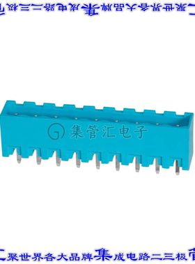 TBP01R2-508-09BE 端子块连接器9POS接头公引脚带罩5.08mm蓝色垂