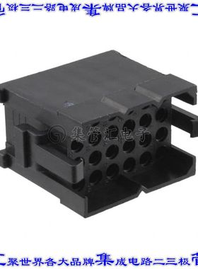 TST24PA00 矩形连接器外壳24POS插头4排5.08mm黑色自由悬挂