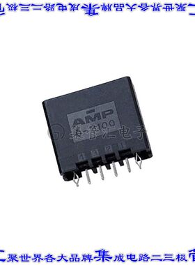 2-178314-2 针座连接器4POS接头3.81mm公形插针通孔直针镀金