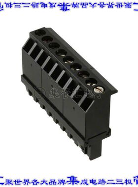 ELFF09230 端子块连接器9POS插头母插口5.08mm黑色自由悬挂