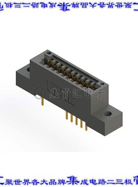 395-020-520-202 卡边缘连接器20POS母头2排2.54mm黑色镀金