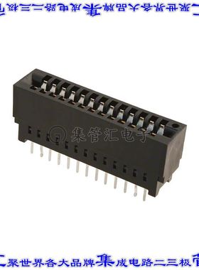 5145274-1 卡边缘连接器26POS母头2排2.54mm黑色镀金