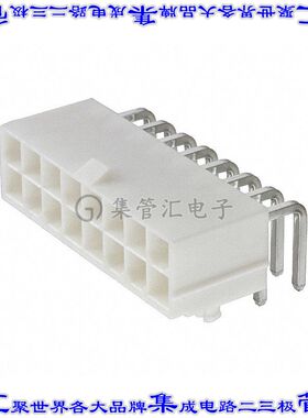 649016227222 针座连接器16POS接头2排4.2mm公形插针通孔直角锡