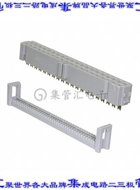 D89140-0131HK 矩形连接器40POS插座2排2.54mm母插口灰色IDC镀金