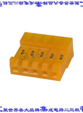 3-643817-5 矩形连接器5POS插座3.96mm母插口橙色IDC锡自由悬挂