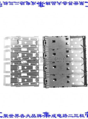 2007178-1 插拔式连接器机架成组(1 x 4)SFP+通孔直角压配