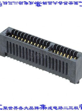 MECF-20-01-L-DV 卡边缘连接器40POS母头2排1.27mm黑色镀金