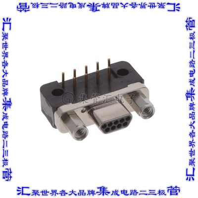 MDLM-9PCBRP-F222 连接器9POS插头公引脚2排D-TYPE型面板安装通孔